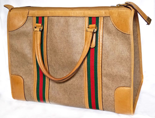 OLD Gucci 角ボストン（シェリー）