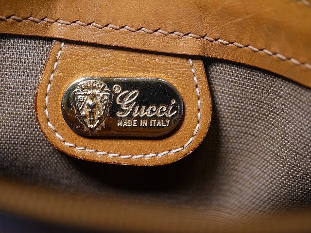 OLD Gucci 角ボストン（シェリー）