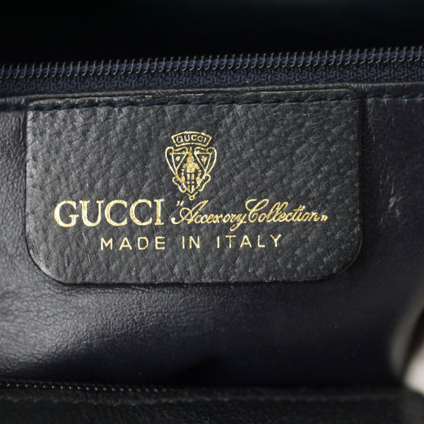 OLD Gucci 定番シェリーボストン（青・中）