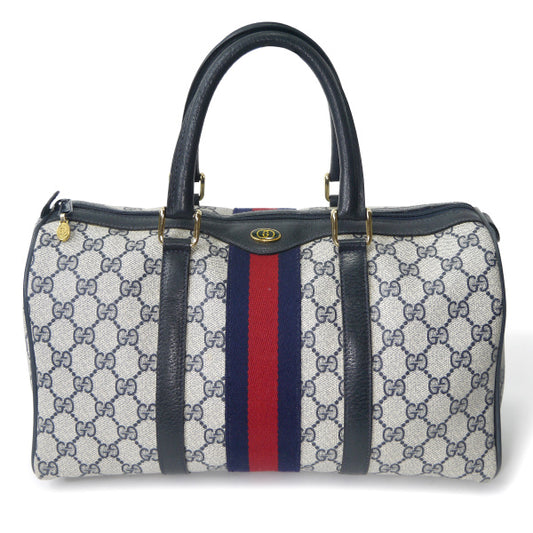 OLD Gucci 定番シェリーボストン（青・中）