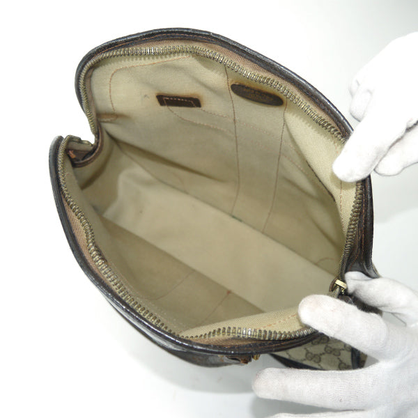 OLD Gucci　おにぎり型シェリーボストン（茶）