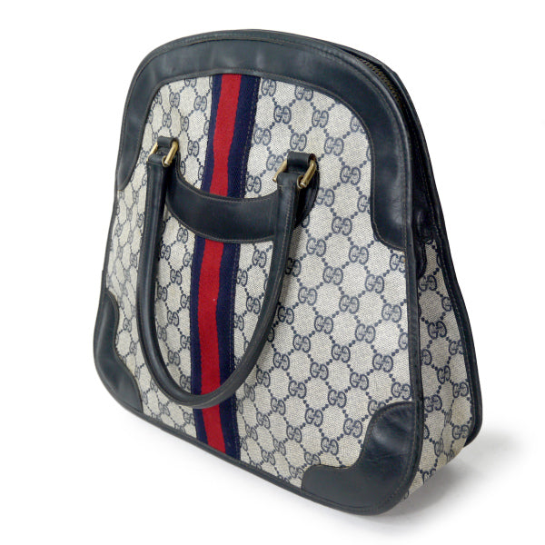 OLD Gucci　おにぎり型シェリーボストン（青）