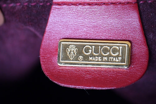 OLD Gucci ハンドル収納！２Wayボストン（赤）