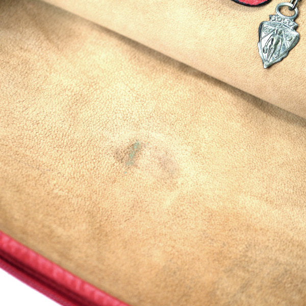OLD Gucci 型押しレザーA4対応2WAYブリーフバッグ（赤）