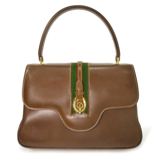 OLD Gucci お宝70ｓ飴色ハンドバッグ