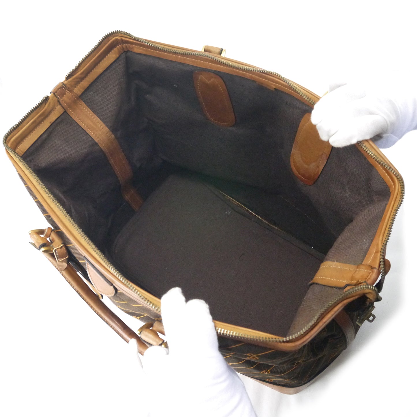 OLD Gucci  激レア！流れ星　大型ボストン(茶)
