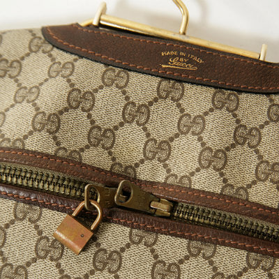 OLD Gucci ガーメントバッグ（茶・縦シェリー）