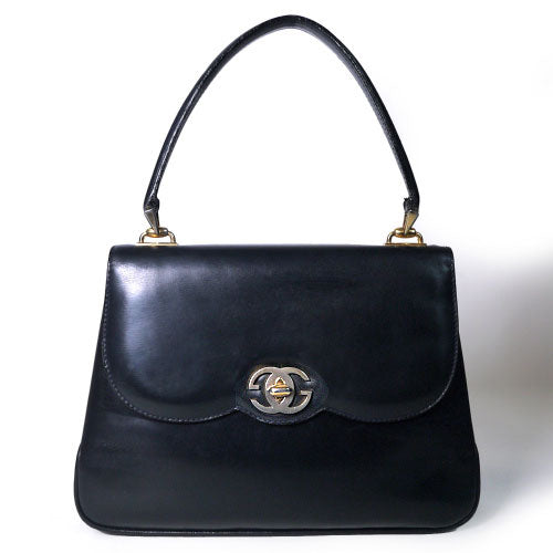 OLD Gucci マドモアゼル黒ミニハンドバッグ