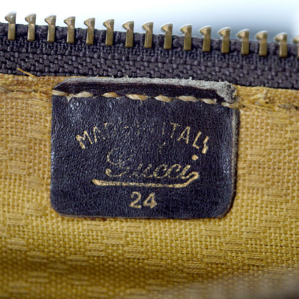 OLD Gucci 　激レア!!スエード×シェリー スクエアGGボストン（茶）