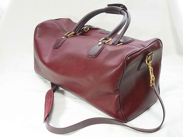 OLD Gucci 　２Ｗａｙ本革ボストン（ボルドー）