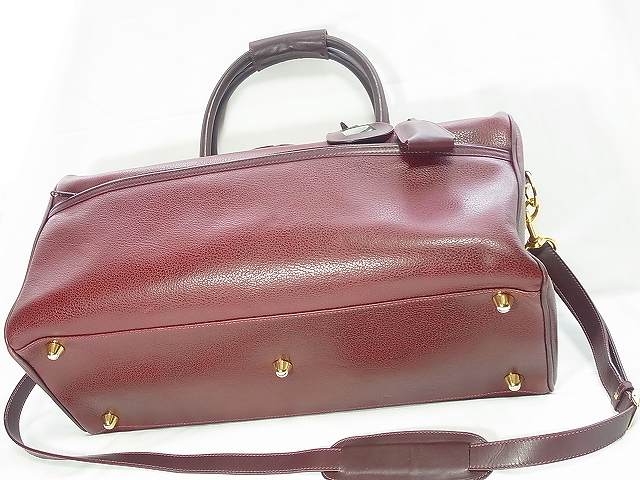 OLD Gucci 　２Ｗａｙ本革ボストン（ボルドー）