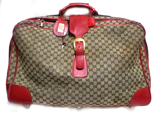 OLD Gucci　大型スーツケース(赤）