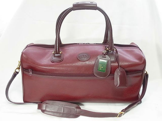 OLD Gucci 　２Ｗａｙ本革ボストン（ボルドー）