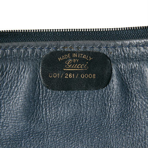 OLD Gucci ２Way　ミニボストン（スエード・紺)