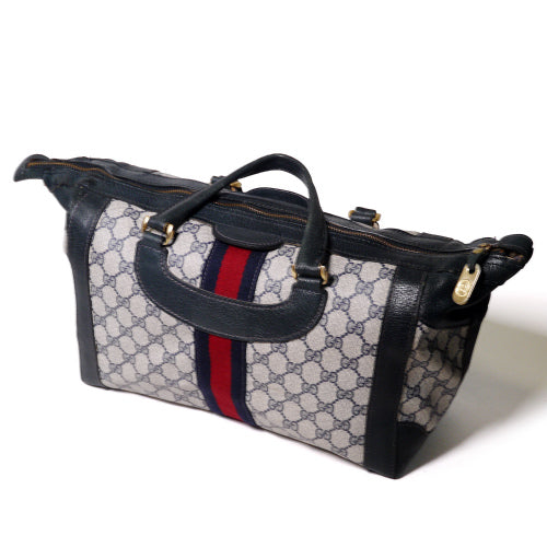 OLD Gucci 70ｓ！シェリーラインボストン（青）