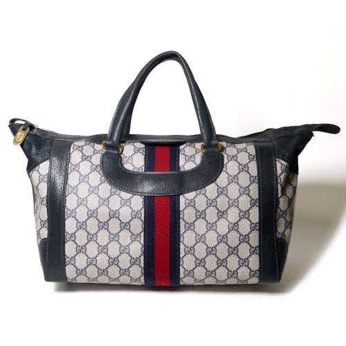 OLD Gucci 70ｓ！シェリーラインボストン（青）