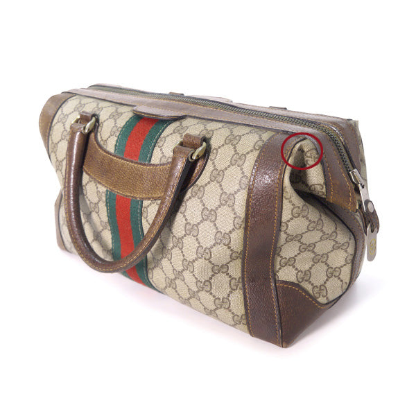 OLD Gucci <訳あり>70ｓ!シェリーラインボストン（茶）