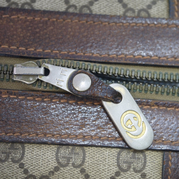 OLD Gucci <訳あり>70ｓ!シェリーラインボストン（茶）