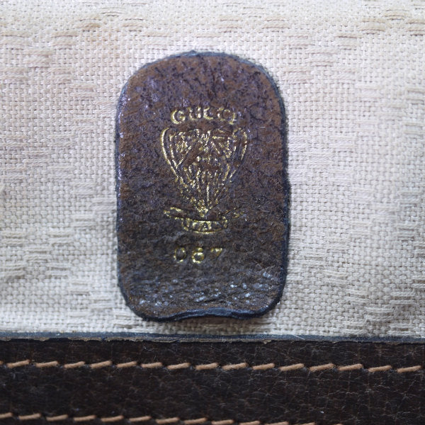 OLD Gucci <訳あり>70ｓ!シェリーラインボストン（茶）