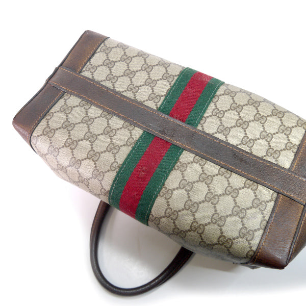 OLD Gucci <訳あり>70ｓ!シェリーラインボストン（茶）