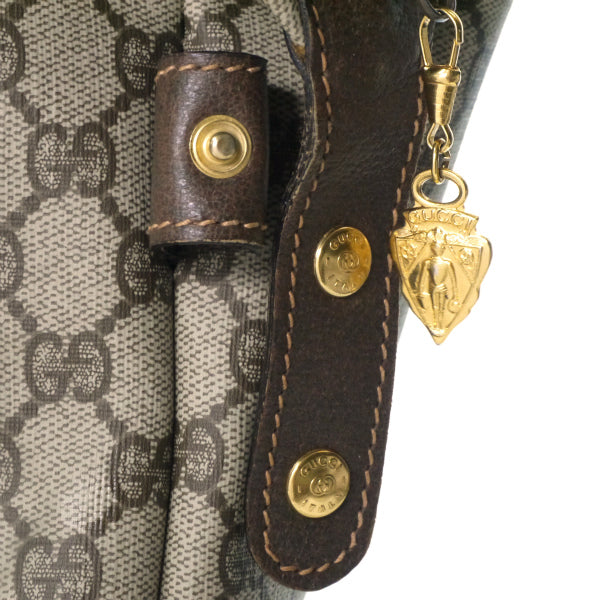 OLD Gucci　折り畳み大型トートボストン（茶）