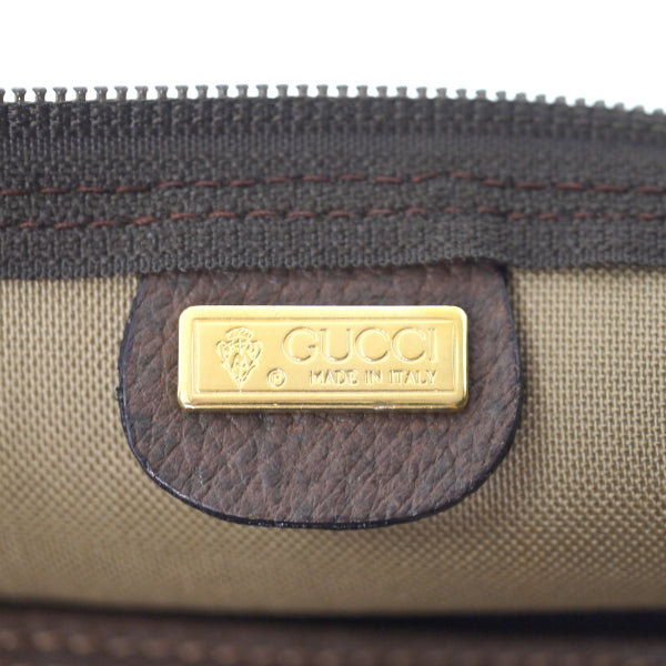 OLD Gucci　折り畳み大型トートボストン（茶）