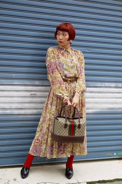 OLD Gucci コスメドクターズバッグ（茶）