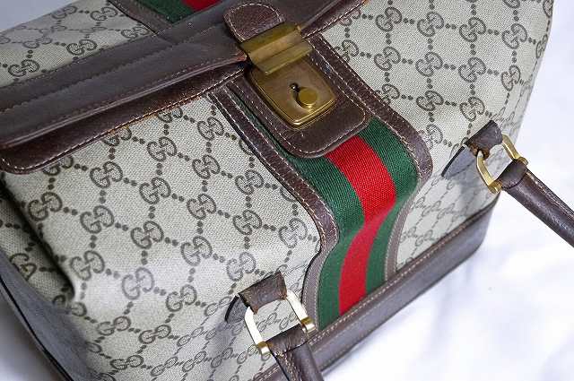 OLD Gucci コスメドクターズバッグ（茶）