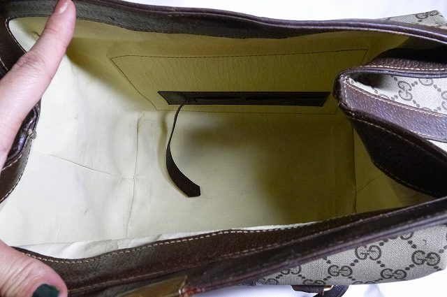 OLD Gucci コスメドクターズバッグ（茶）