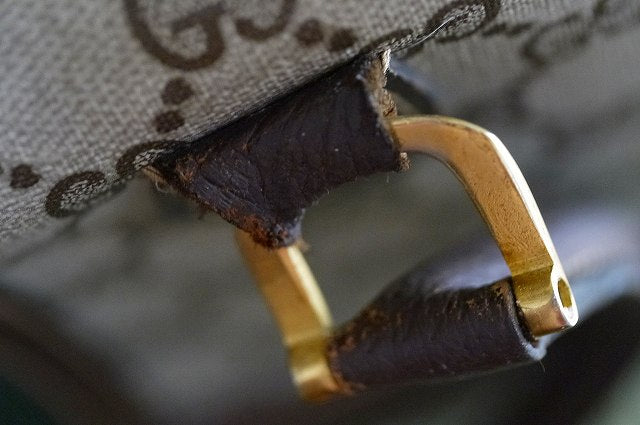 OLD Gucci コスメドクターズバッグ（茶）