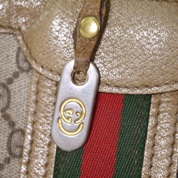 OLD Gucci 縦シェリー2WAYミニボストン（茶）