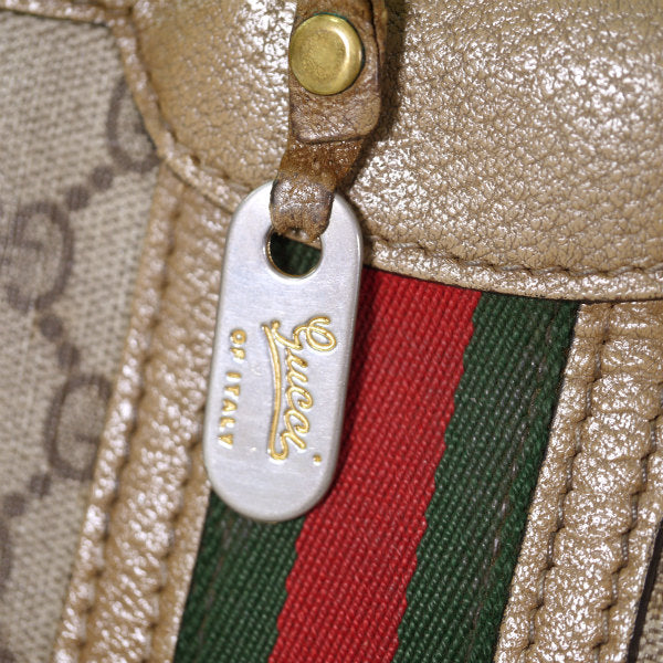 OLD Gucci 縦シェリー2WAYミニボストン（茶）