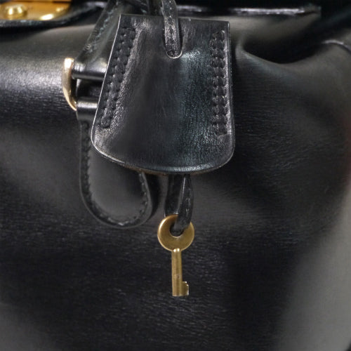 OLD Gucci 総革コスメティックバッグ（黒）