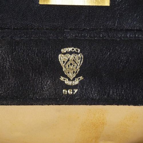 OLD Gucci 総革コスメティックバッグ（黒）