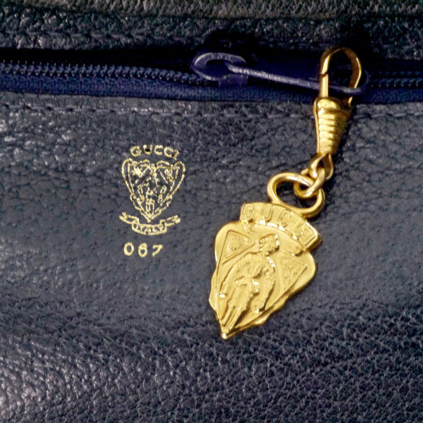 OLD Gucci 希少!!バーキンタイプGG柄ショルダー（青）