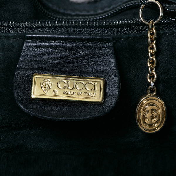 OLD Gucci　角ミニボストン（黒）