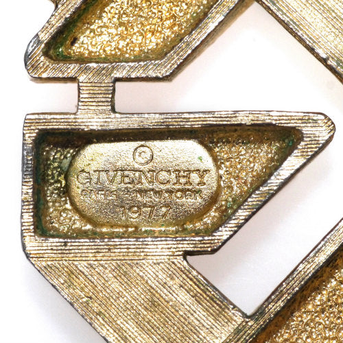 GIVENCHY ７７ｓ赤モチーフ ゴールドネックレス