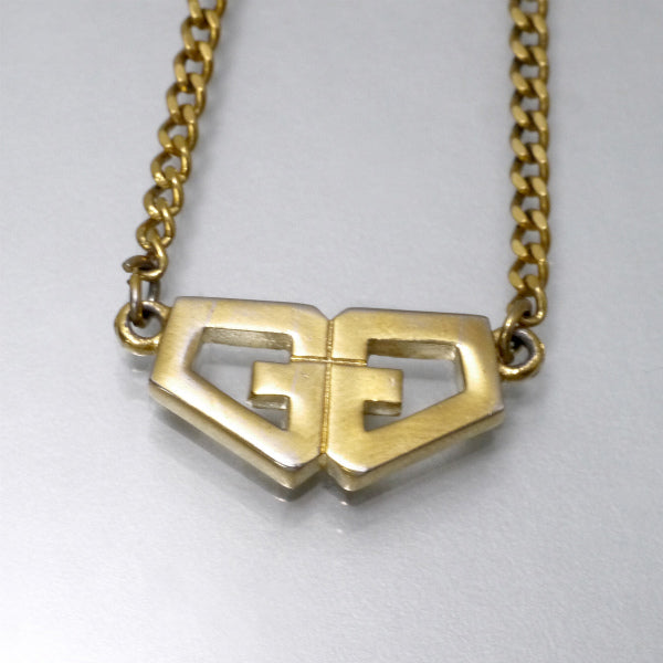 GIVENCHY 　79s Gロゴネックレス（ゴールド）