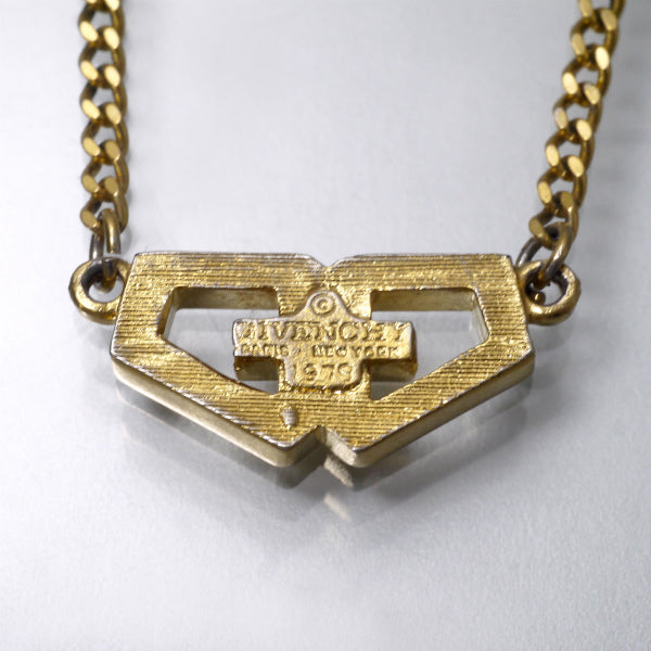 GIVENCHY 　79s Gロゴネックレス（ゴールド）