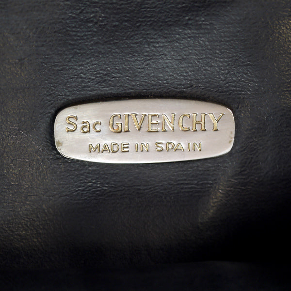 GIVENCHY ロゴグラム2WAYスエードショルダー（紺）