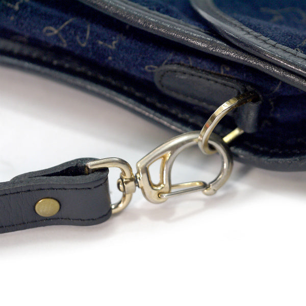 GIVENCHY ロゴグラム2WAYスエードショルダー（紺）