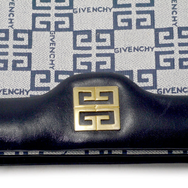 GIVENCHY　4Gロゴグラムショルダーバッグ（紺）