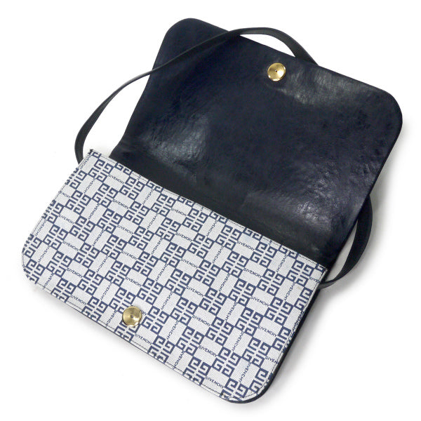 GIVENCHY　4Gロゴグラムショルダーバッグ（紺）