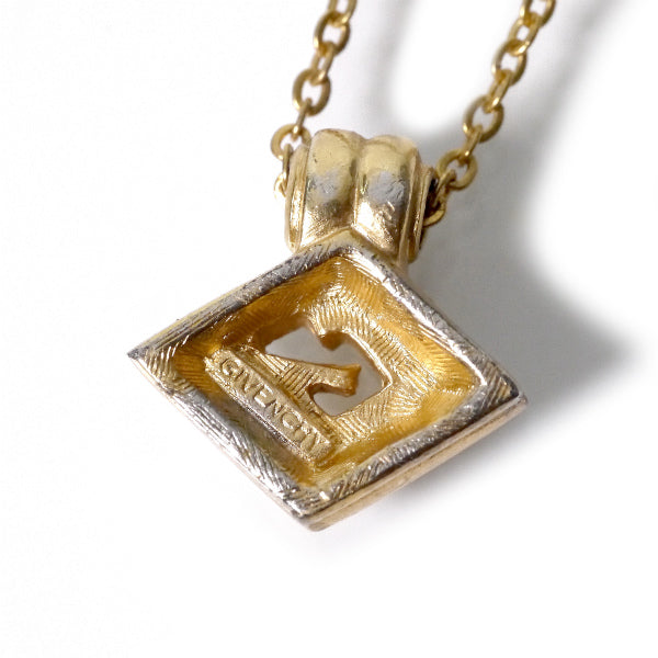 GIVENCHY ジルコニア ダイヤ型イヤリング&ネックレス