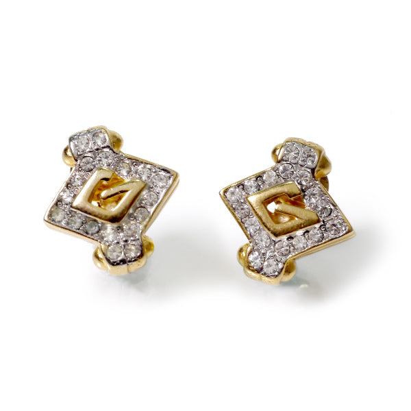 GIVENCHY ジルコニア ダイヤ型イヤリング&ネックレス