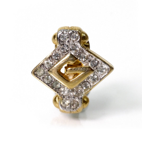 GIVENCHY ジルコニア ダイヤ型イヤリング&ネックレス