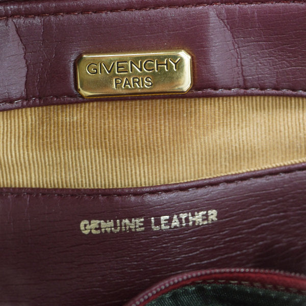 GIVENCHY ロゴプレートショルダー（ボルドー）