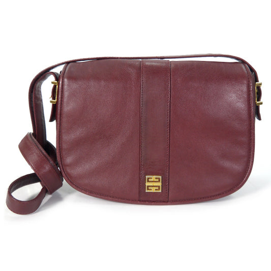 GIVENCHY ロゴプレートショルダー（ボルドー）