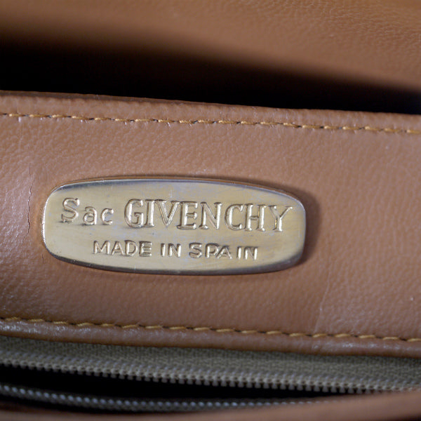 GIVENCHY SACS ロゴ チェック柄スクエアショルダー（黄）