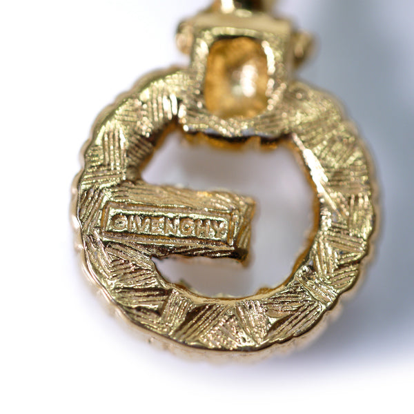 GIVENCHY ジルコニア Gロゴネックレス（ゴールド）